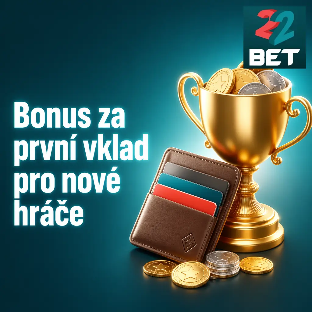 Bonus za první vklad na 22Bet: sportovní bonus 3 000 CZK nebo casino balíček 36 300 CZK + 150 free spinů.