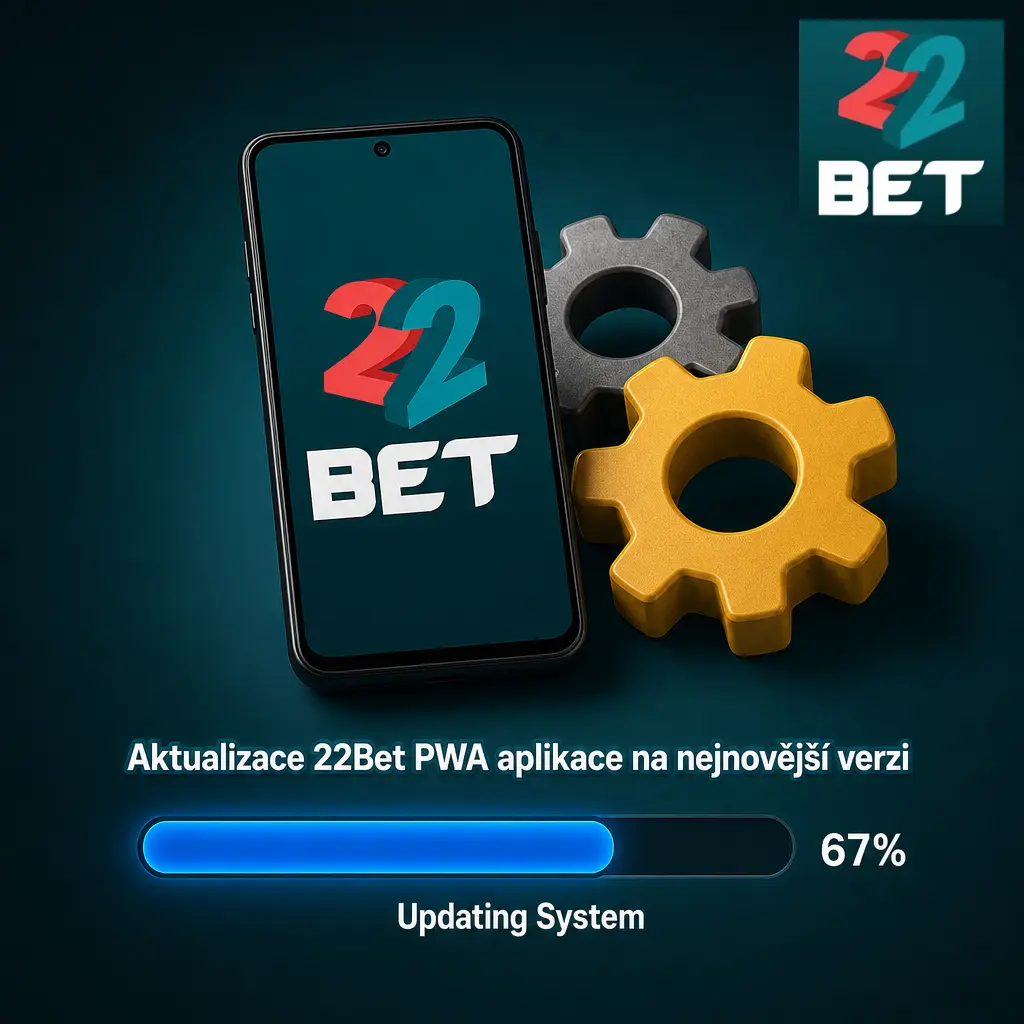Automatická aktualizace 22Bet PWA aplikace v prohlížeči bez stahování z Google Play nebo App Store