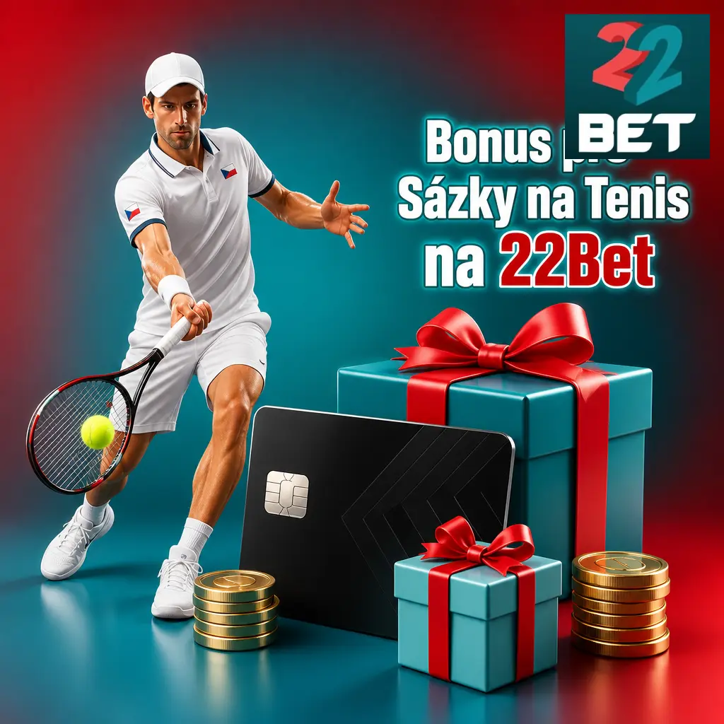 Uvítací bonus 100 % až 3 000 Kč na sázky na tenis od 22Bet pro nové hráče po registraci a prvním vkladu.