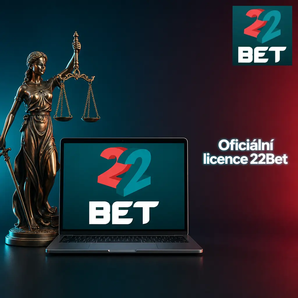 Oficiální licence 22Bet Curaçao eGaming č. 8048/JAZ2018-040 pro sázky a casino hry