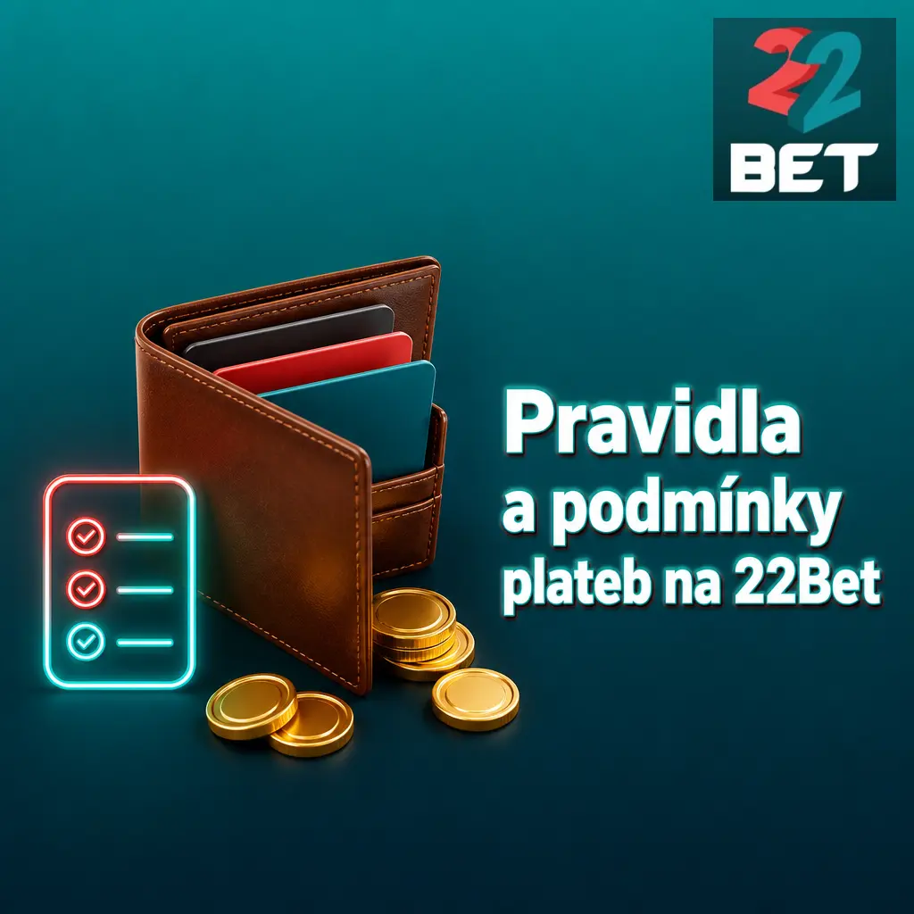 Pravidla a podmínky plateb, výběrů a ověření totožnosti na herní platformě 22Bet