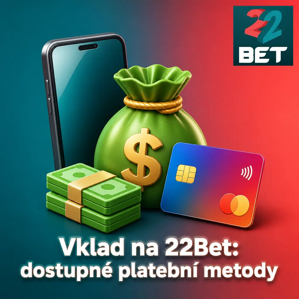 Vklad na 22Bet přes osobní účet: výběr platební metody jako Visa, Skrill nebo Bitcoin, od 1 EUR