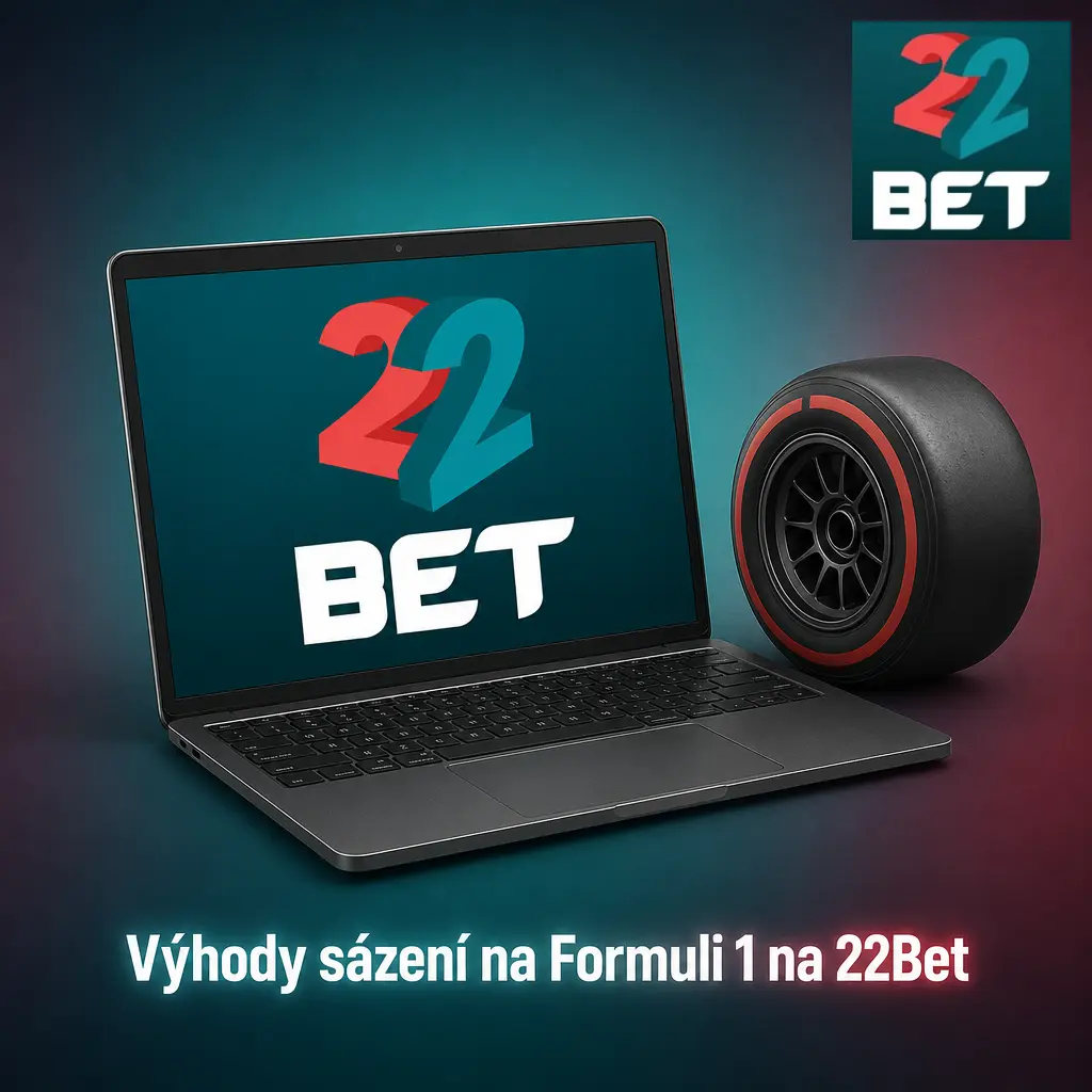 Ilustrace k výhodám sázení na Formuli 1 na 22Bet – live streaming, Cash Out a sázkové trhy na Velké ceny.
